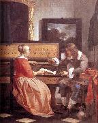 METSU, Gabriel Man and Woman Sitting at the Virginal f oil painting artist